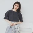 インデックス(index)の《8色展開/XS-LLサイズ》タックパフスリーブブラウス【洗濯機洗い可/吸水速乾/防シワ/抗ピル】56
