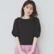 インデックス(index)の《6色展開/XS-LLサイズ》ドライタッチ デザインスリーブニット【洗濯機洗い可/接触冷感/抗ピル】 チャコールグレー(014)