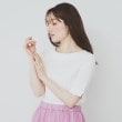 インデックス(index)の《7色展開/XS-LLサイズ》ボートネックリブトップス【UV/洗濯機洗い可】 オフホワイト(003)