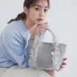 インデックス(index)の2WAYフリルショルダーバッグ ライトグレー(011)