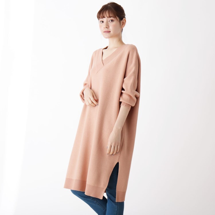 M Ll 洗濯機で洗えて毛玉になりにくい ワイドリブ深vネックニットワンピース ミドルワンピース Shoo La Rue シューラルー ワールド オンラインストア World Online Store M Ll 洗濯機で洗えて毛玉になりにくい ワイドリブ深vネックニットワンピース ミドルワンピース Shoo La Rue シューラルー ワールド オンラインストア World Online Store