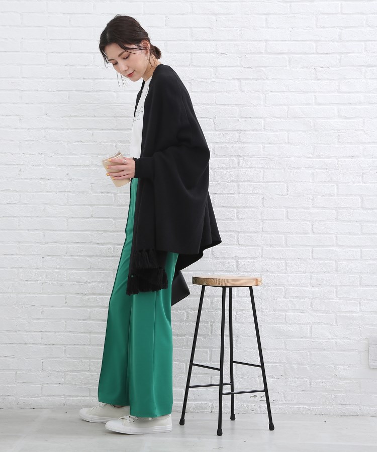 ◇体系カバーが叶う!フリンジ ポンチョ カーディガン(ポンチョ ◇体系カバーが叶う!フリンジ ポンチョ カーディガン(ポンチョ