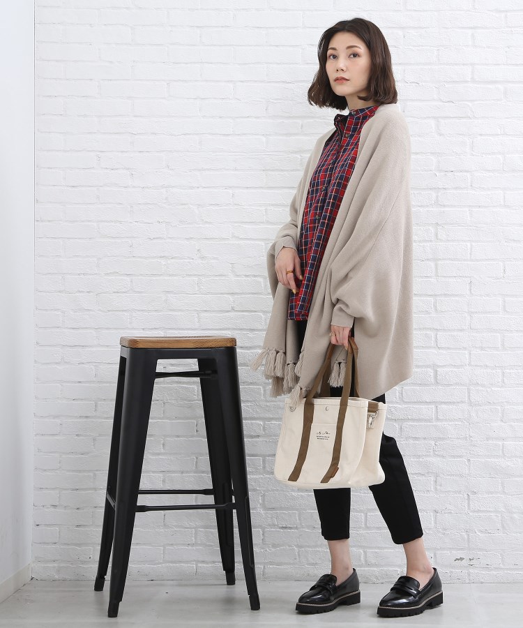 ◇体系カバーが叶う!フリンジ ポンチョ カーディガン(ポンチョ ◇体系カバーが叶う!フリンジ ポンチョ カーディガン(ポンチョ