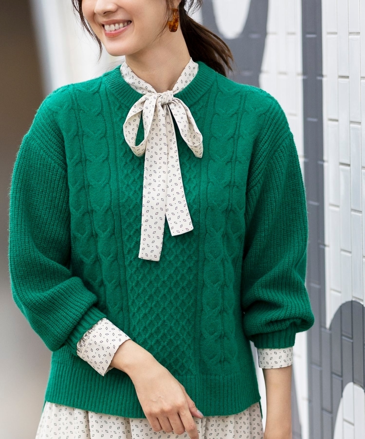 ♥美品♥綺麗めグリーンのセーター♥