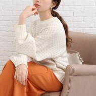 ◇控えめな柄が可愛い！バーズアイ柄ニット（ニット/セーター