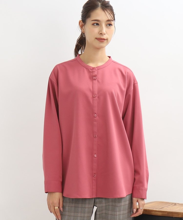 ◇バンドカラー前開きシャツ(シャツ・ブラウス) | SHOO・LA ◇バンドカラー前開きシャツ(シャツ・ブラウス) | SHOO・LA