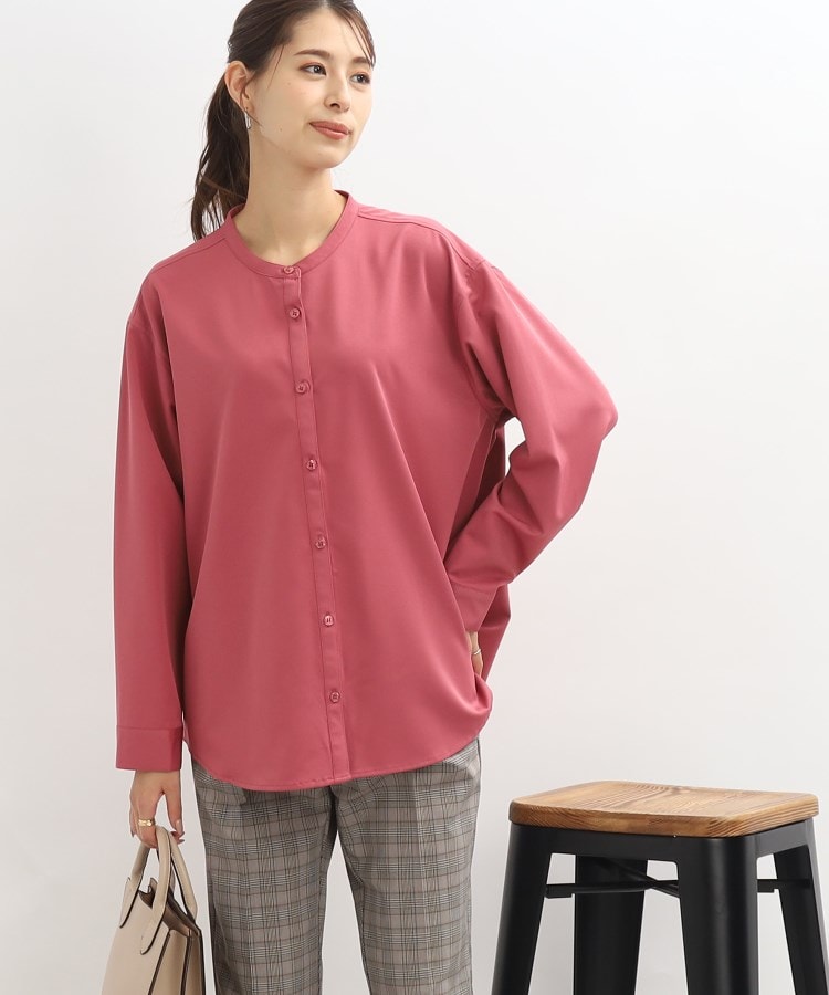 ◇バンドカラー前開きシャツ(シャツ・ブラウス) | SHOO・LA ◇バンドカラー前開きシャツ(シャツ・ブラウス) | SHOO・LA