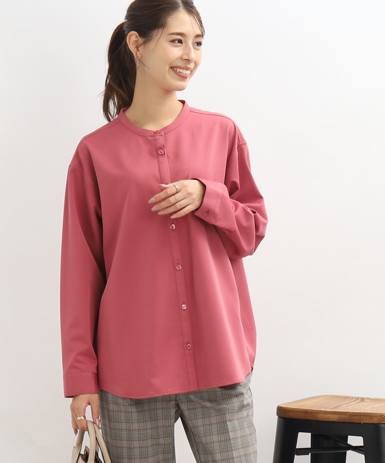 ◇バンドカラー前開きシャツ(シャツ・ブラウス) | SHOO・LA ◇バンドカラー前開きシャツ(シャツ・ブラウス) | SHOO・LA