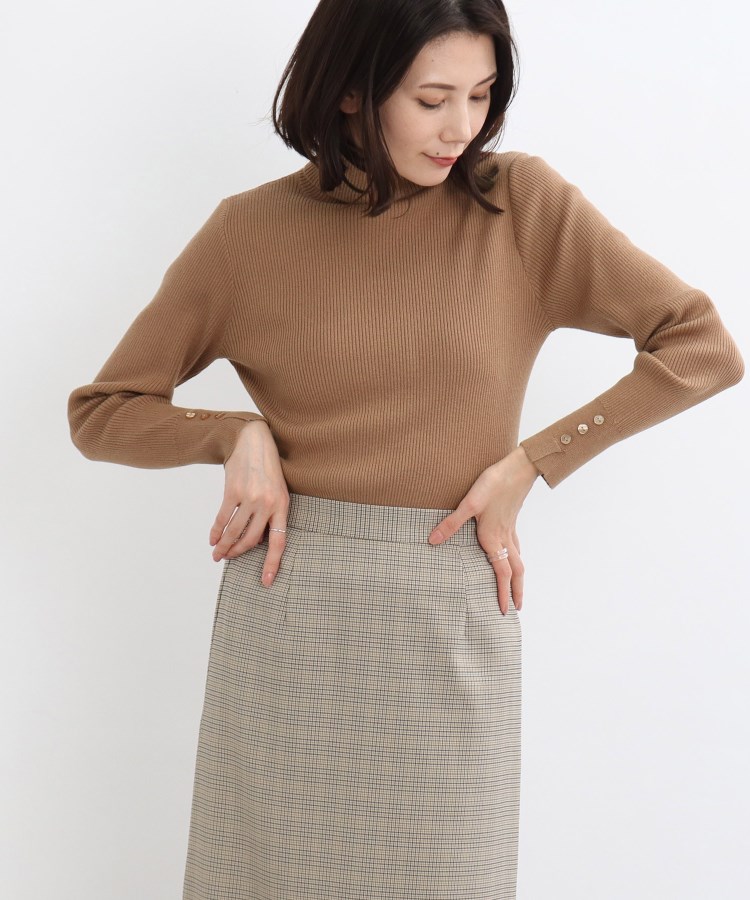 洗える】ちくちくしにくい! リブタートルネック やわらかニット