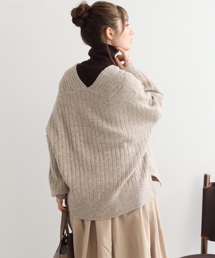 抜き衿ケーブル柄ニット(ニット) | SHOO・LA・RUE(シューラルー ...