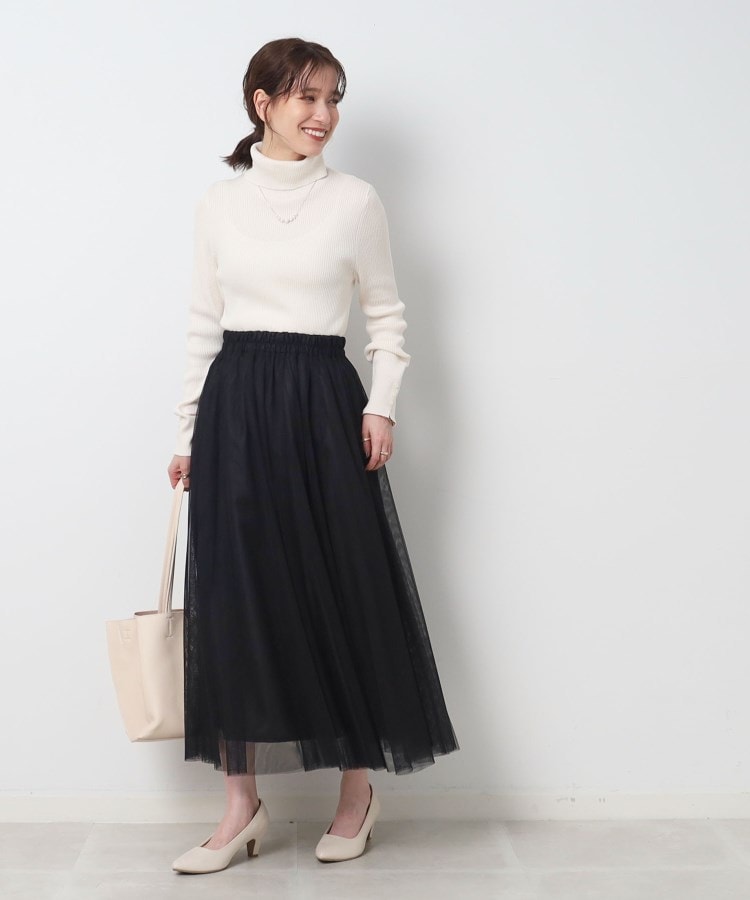 シューラルー(SHOO・LA・RUE)の◆【洗える】ちくちくしにくい なめらか リブタートルニット7