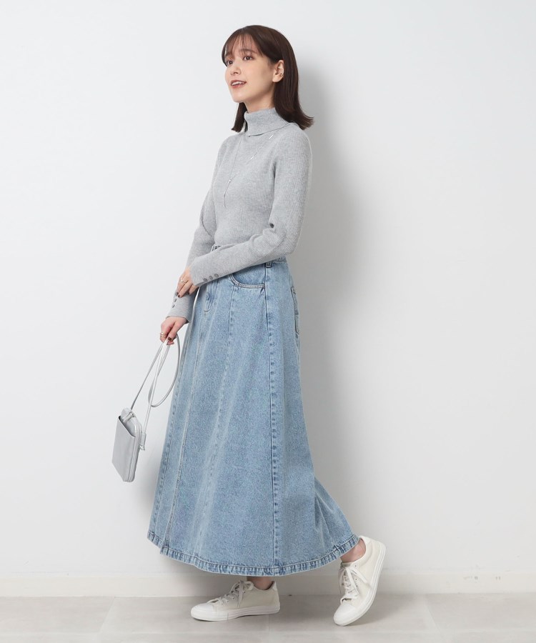 シューラルー(SHOO・LA・RUE)の◆【洗える】ちくちくしにくい なめらか リブタートルニット15