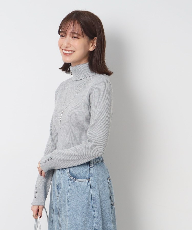 シューラルー(SHOO・LA・RUE)の◆【洗える】ちくちくしにくい なめらか リブタートルニット18