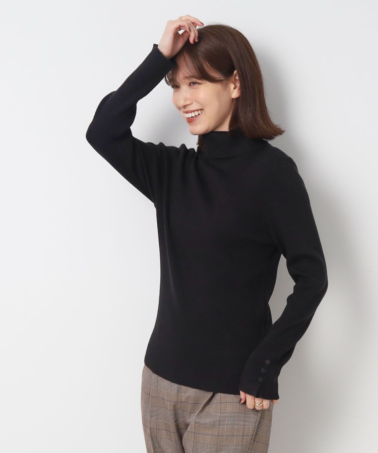 シューラルー(SHOO・LA・RUE)の◆【洗える】ちくちくしにくい なめらか リブタートルニット5