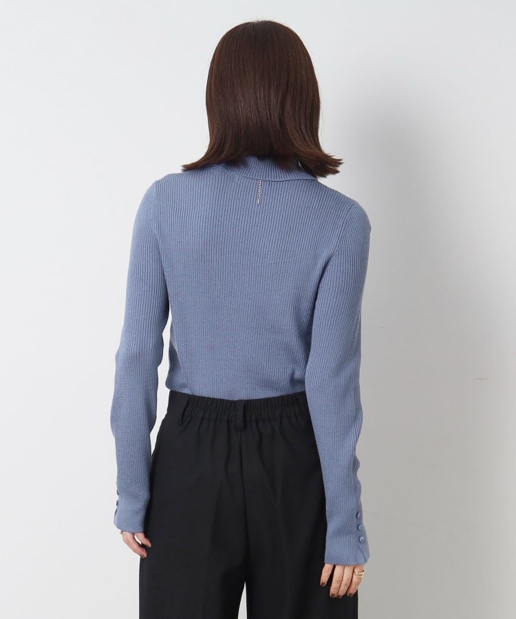 ◇【洗える】ちくちくしにくい なめらか リブタートルニット