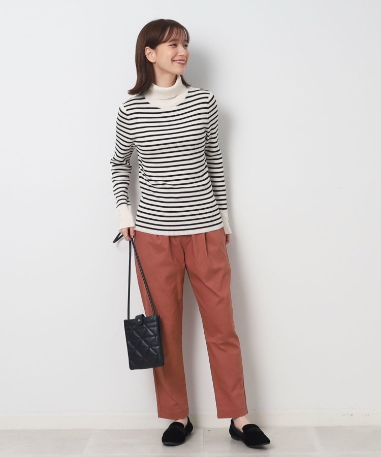 シューラルー(SHOO・LA・RUE)の◆【洗える】ちくちくしにくい なめらか リブタートルニット26