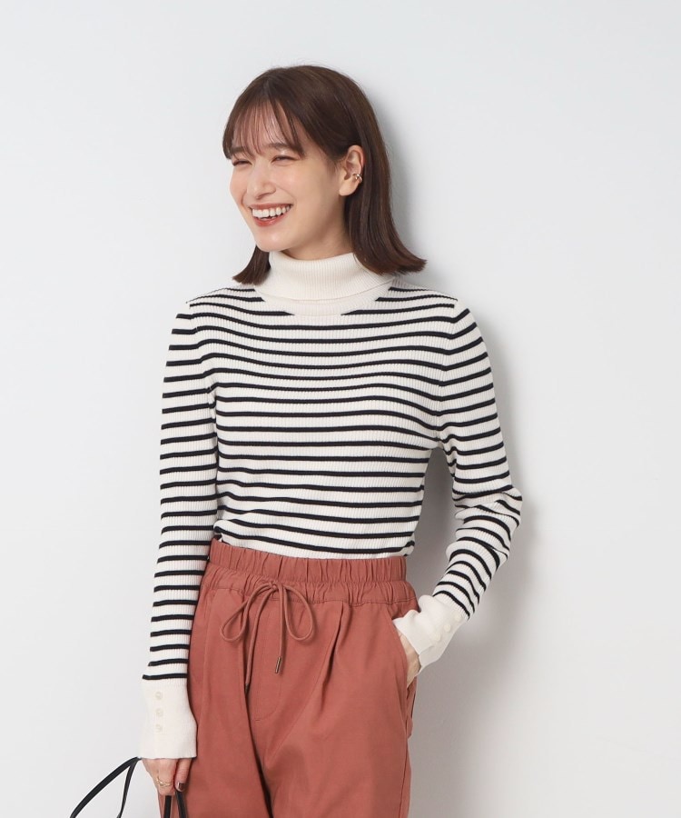 シューラルー(SHOO・LA・RUE)の◆【洗える】ちくちくしにくい なめらか リブタートルニット29