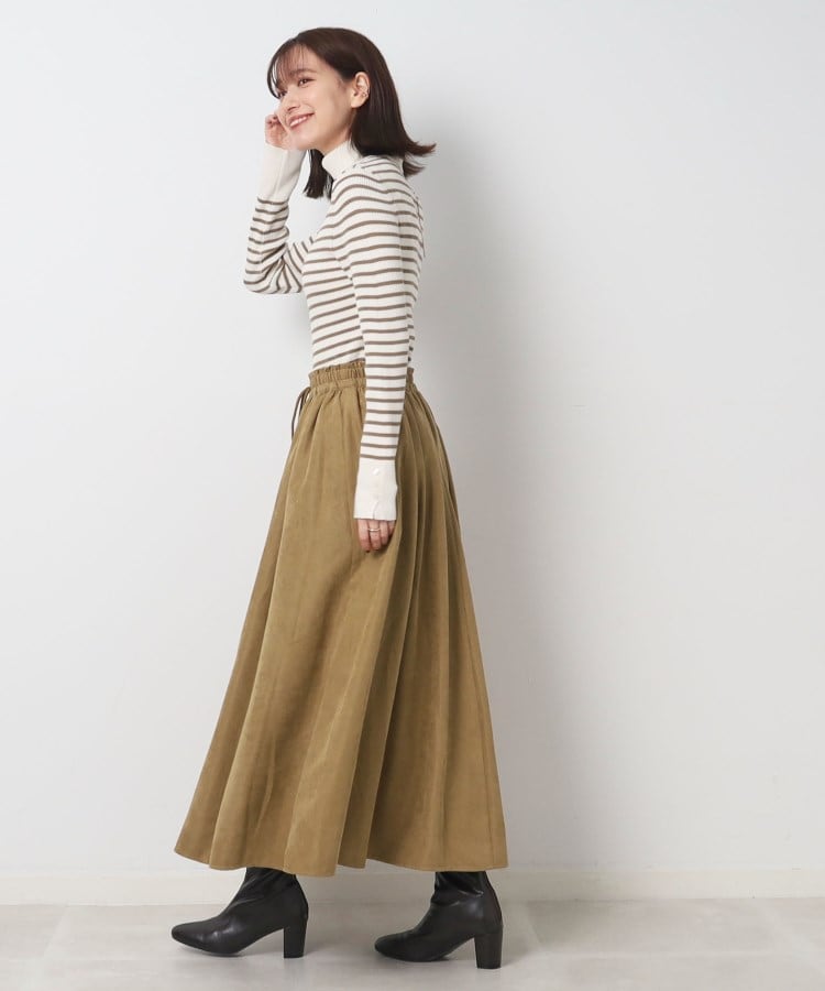 シューラルー(SHOO・LA・RUE)の◆【洗える】ちくちくしにくい なめらか リブタートルニット21