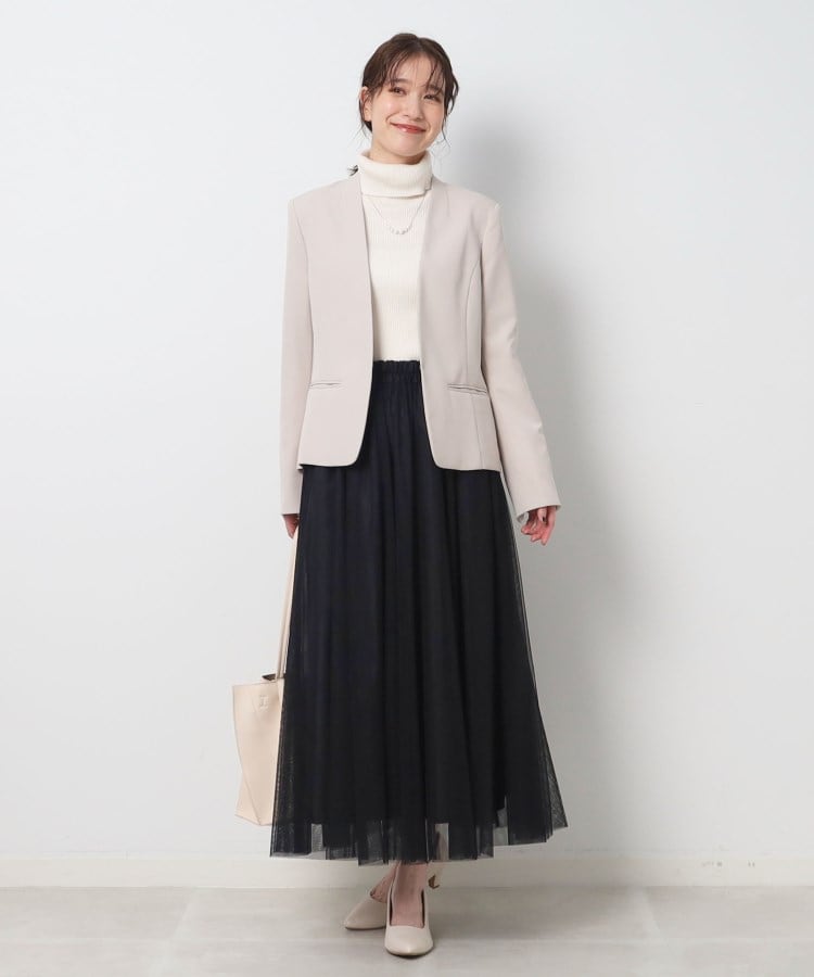 シューラルー(SHOO・LA・RUE)の◆【洗える】ちくちくしにくい なめらか リブタートルニット10