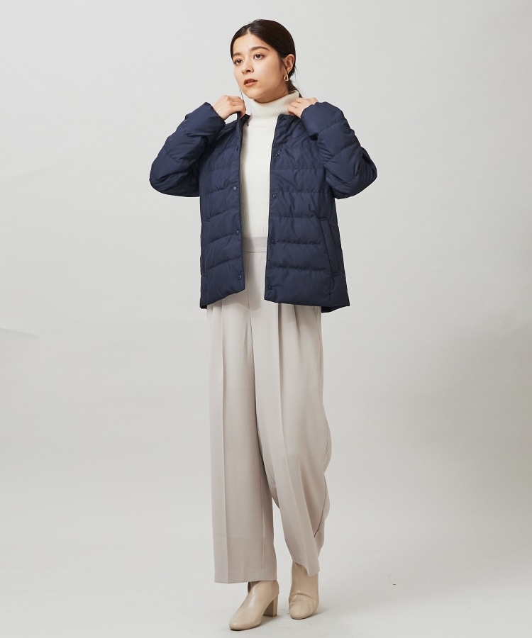 シューラルー(SHOO・LA・RUE)の◆【洗える】ちくちくしにくい なめらか リブタートルニット74