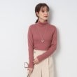 シューラルー(SHOO・LA・RUE)の◆【洗える】ちくちくしにくい なめらか リブタートルニット47
