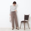 シューラルー(SHOO・LA・RUE)の【すっきり きれい見え】センタープレス イージー ストレートパンツ2