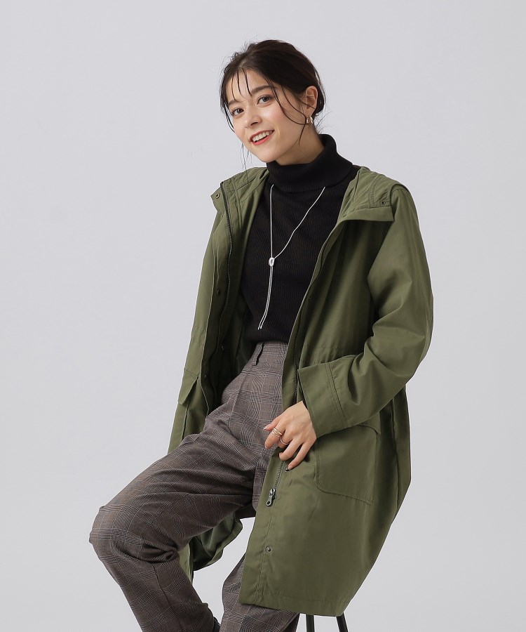 asos コート　モッズ　カーキ　ミリタリー