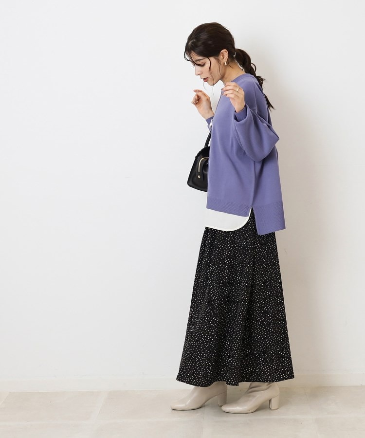 シューラルー(SHOO・LA・RUE)の気軽にさらりと着たい スポンディッシュ 裾レイヤード風ニット21
