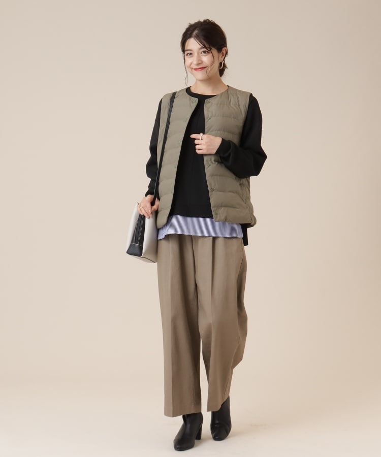 シューラルー(SHOO・LA・RUE)の気軽にさらりと着たい スポンディッシュ 裾レイヤード風ニット45