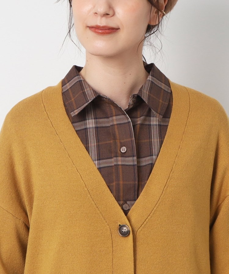 ◇大人の抜け感 カシミヤライク Vネック ロングカーディガン ◇大人の抜け感 カシミヤライク Vネック ロングカーディガン