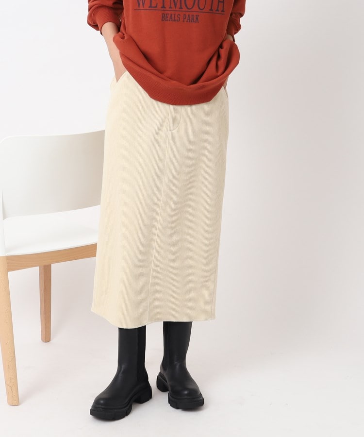 シューラルー(SHOO・LA・RUE)の大人世代の コーデュロイ ナロースカート4