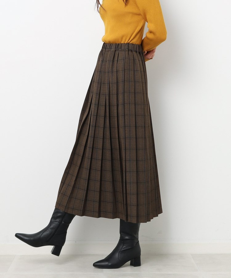 季節を彩る チェックプリーツスカート（ミモレスカート） | SHOO・LA