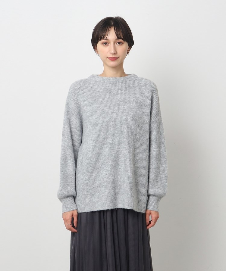 ◇【体型カバー】ふんわり軽い 起毛 ハイネックニット(ニット ◇【体型カバー】ふんわり軽い 起毛 ハイネックニット(ニット