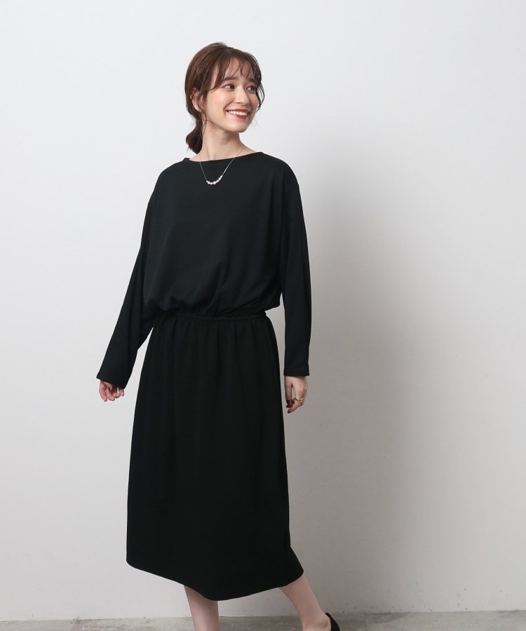 ◇大人上品 ジャカードスカート ドッキングワンピース(ミドル ◇大人上品 ジャカードスカート ドッキングワンピース(ミドル