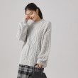 シューラルー(SHOO・LA・RUE)の◆【体型カバー】きれいめカジュアル メランジ ケーブルニット3