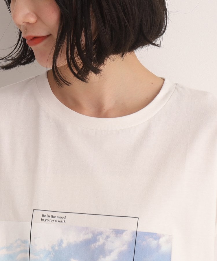 シューラルー(SHOO・LA・RUE)の【プチプラ/コットン100％】選べるプリント バリエーション 大人きれい 半袖Tシャツ4