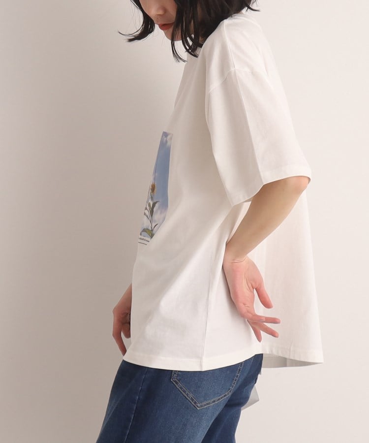 シューラルー(SHOO・LA・RUE)の【プチプラ/コットン100％】選べるプリント バリエーション 大人きれい 半袖Tシャツ90