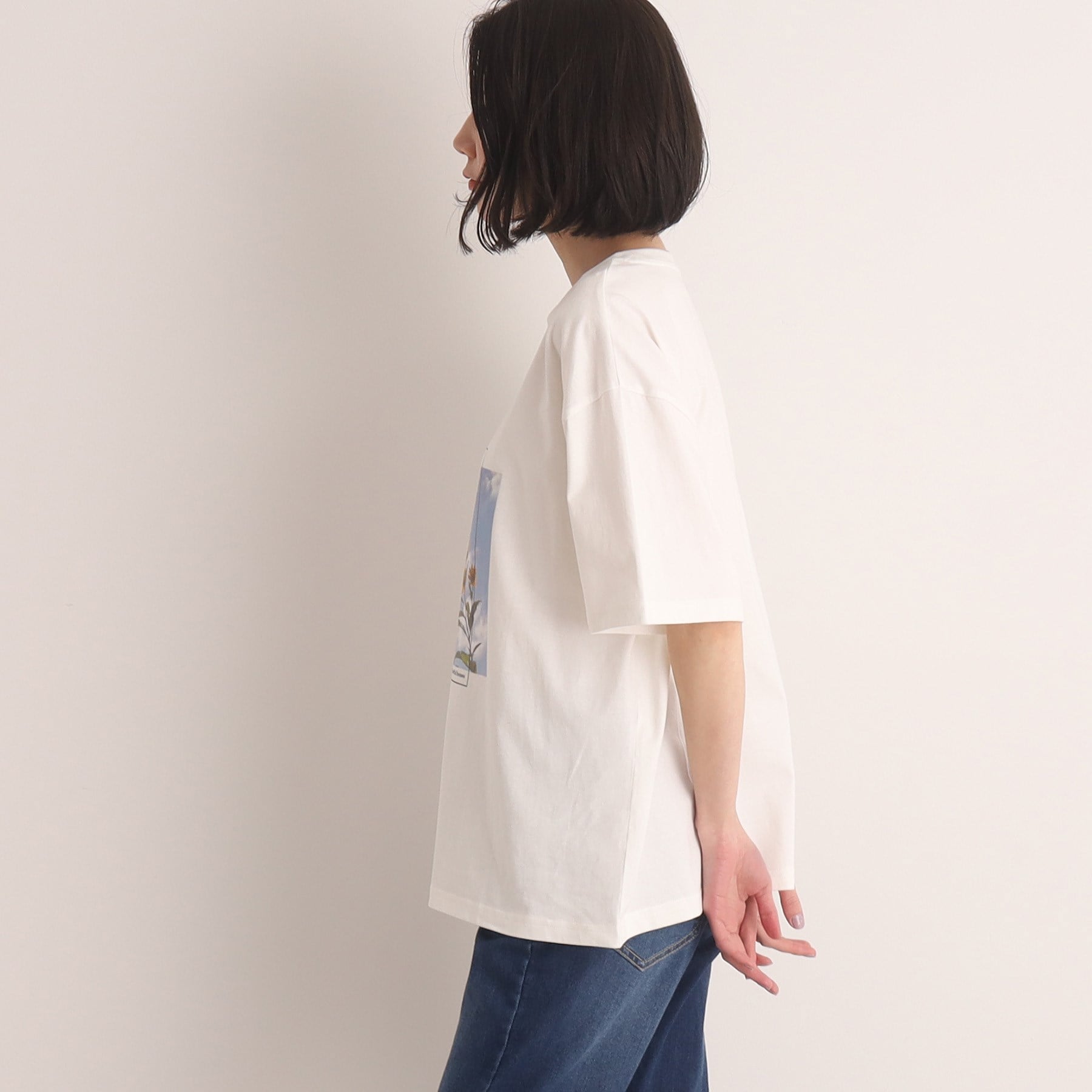 シューラルー(SHOO・LA・RUE)の【プチプラ/コットン100％】選べるプリント バリエーション 大人きれい 半袖Tシャツ2