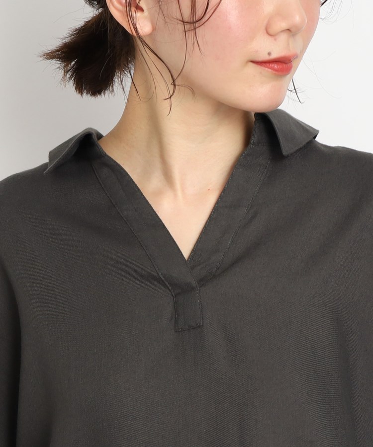 シューラルー(SHOO・LA・RUE)のドルマン衿付きシャツ4