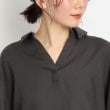シューラルー(SHOO・LA・RUE)のドルマン衿付きシャツ4
