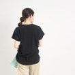 シューラルー(SHOO・LA・RUE)の大人カジュアルの抜け感コーデに【USAコットン】フレンチスリーブTシャツ12