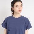 シューラルー(SHOO・LA・RUE)の大人カジュアルの抜け感コーデに【USAコットン】フレンチスリーブTシャツ35