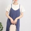 シューラルー(SHOO・LA・RUE)の大人カジュアルの抜け感コーデに【USAコットン】フレンチスリーブTシャツ ホワイト(001)