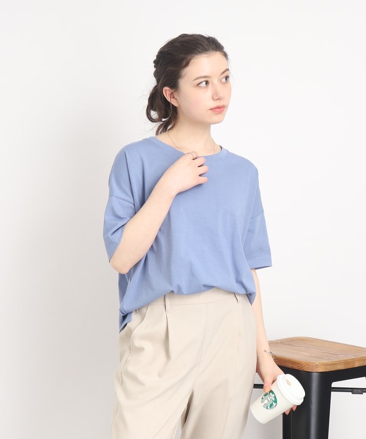 シューラルー(SHOO・LA・RUE)のシンプルだから使いやすい スリットTシャツ16