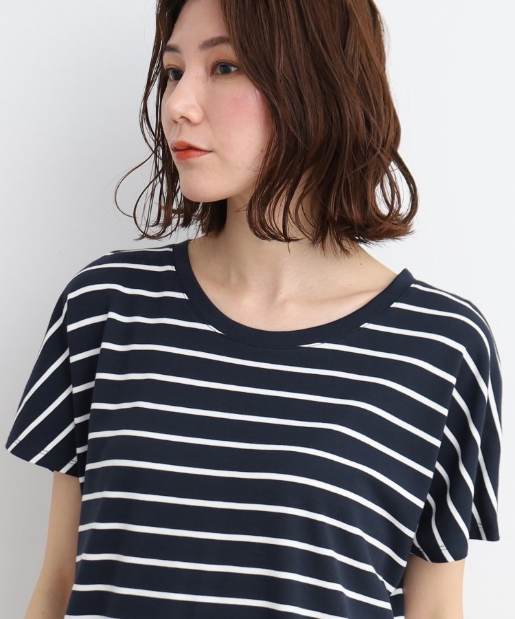 シューラルー(SHOO・LA・RUE)の【接触冷感】とろみ素材で体型カバー 裾タックTシャツ63