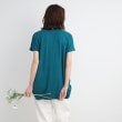 シューラルー(SHOO・LA・RUE)の【接触冷感】とろみ素材で体型カバー 裾タックTシャツ24