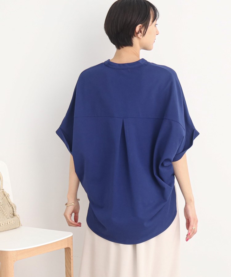 シューラルー(SHOO・LA・RUE)の裾スリットとネックデザインが抜け感を演出！カノコ ドルマン トップス18