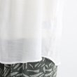 シューラルー(SHOO・LA・RUE)の【五分袖/体型カバー】 ナチュラル ビンテージ風 シアーシャツ32