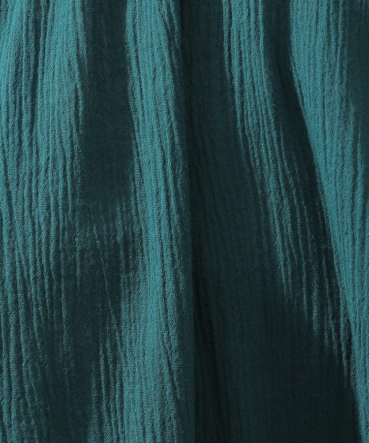 シューラルー(SHOO・LA・RUE)の【洗える】ふんわり さらさら コットンシフォン シャツワンピース10