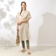 シューラルー(SHOO・LA・RUE)の【洗える】ふんわり さらさら コットンシフォン シャツワンピース13